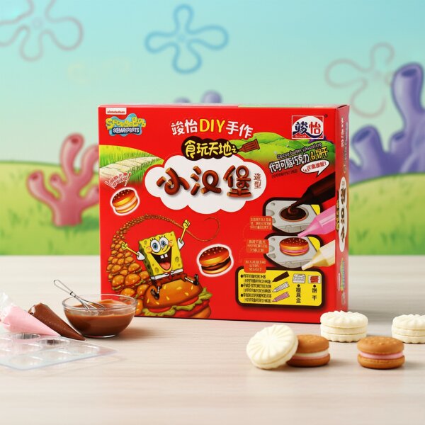 DIY SpongeBob Burger Schokoladen-Set – Kreatives Snack-Erlebnis 60g