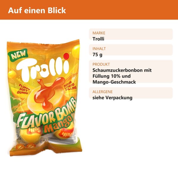 Trolli Flavor Bomb Mango 75 g
