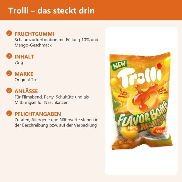 Trolli Flavor Bomb Mango 75 g