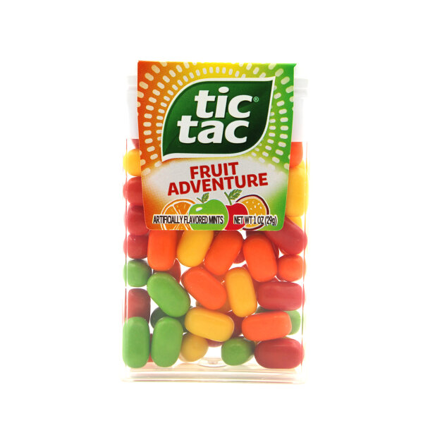 Tic Tac Fruit Adventure 29 g – Fruchtige Mints in vier Sorten