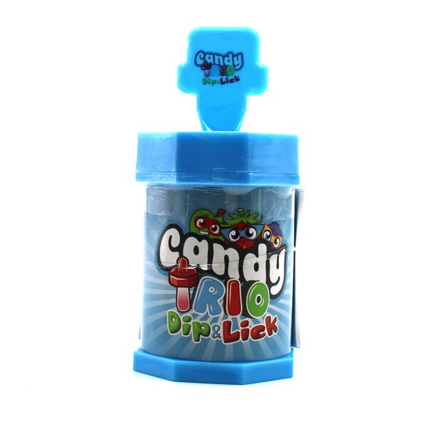 Candy Trio Dip & Lick Lutscher mit Brausepulver 35 g – Zufallsauswahl