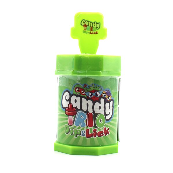 Candy Trio Dip & Lick Lutscher mit Brausepulver 35 g – Zufallsauswahl