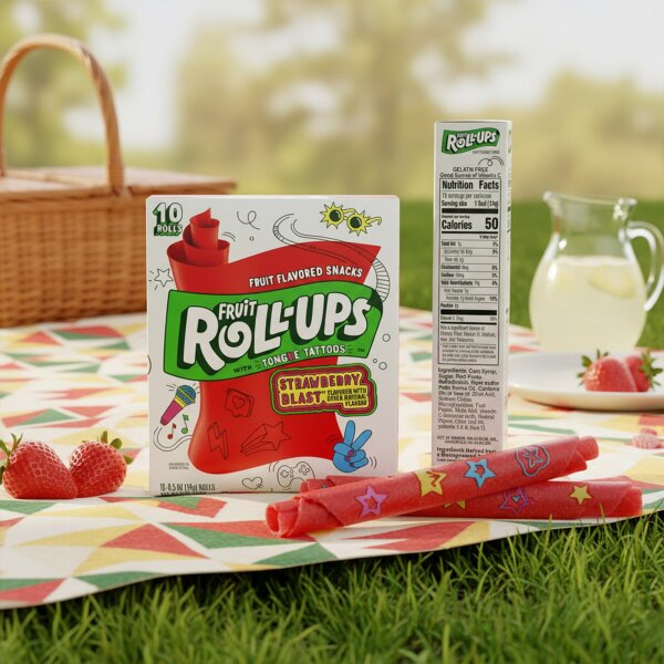 Fruit Roll-Ups Strawberry Blast 141g (10 Röllchen)