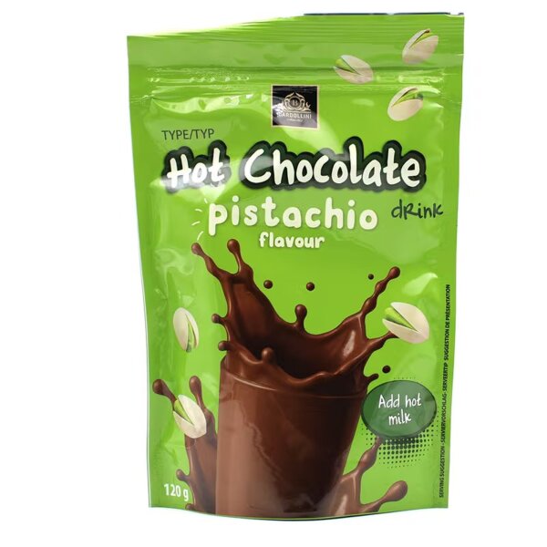 Bardollini  Hot Chocolate Pistachio Flavour 120g Niederlande