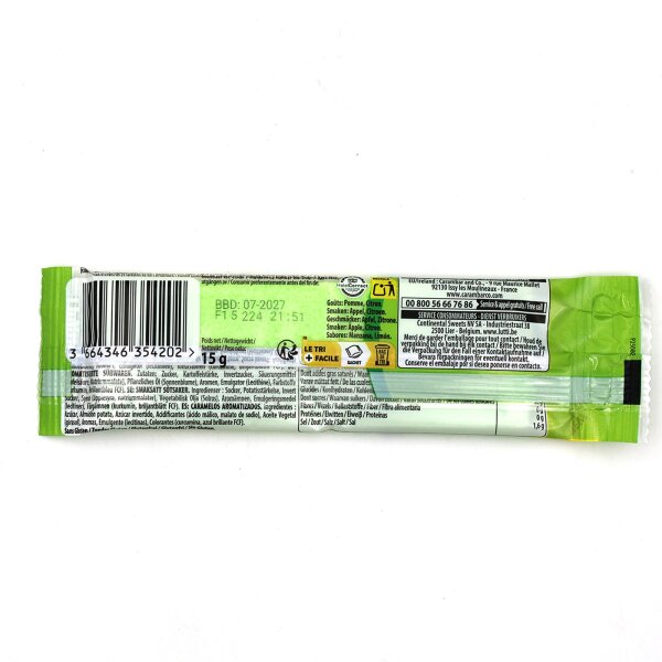 Lutti Mega Fizz Candy Paper 15g Apfel & Zitrone Veggie