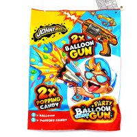 Johny Bee Party Balloon Gun 2x Ballon + 2x Popping Candy 77g