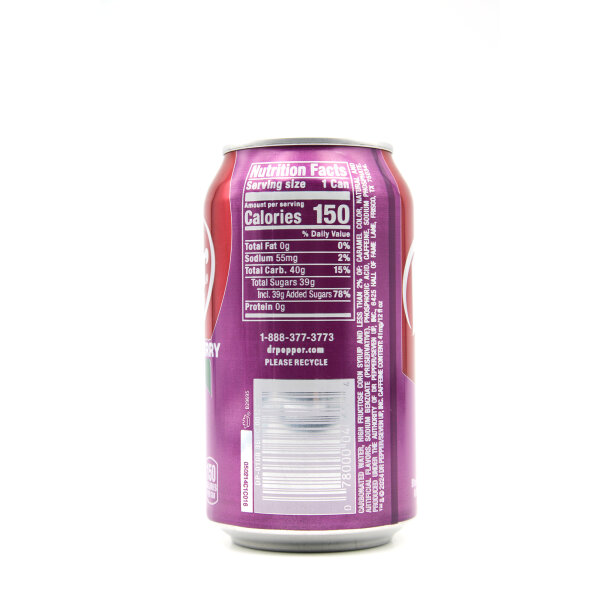 Dr Pepper Blackberry – Erfrischungsgetränk mit Brombeergeschmack, 355ml