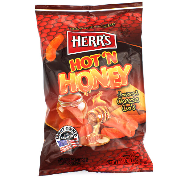 Herr’s Hot ‘N Honey Cheese Curls – Käse Snacks 170 g
