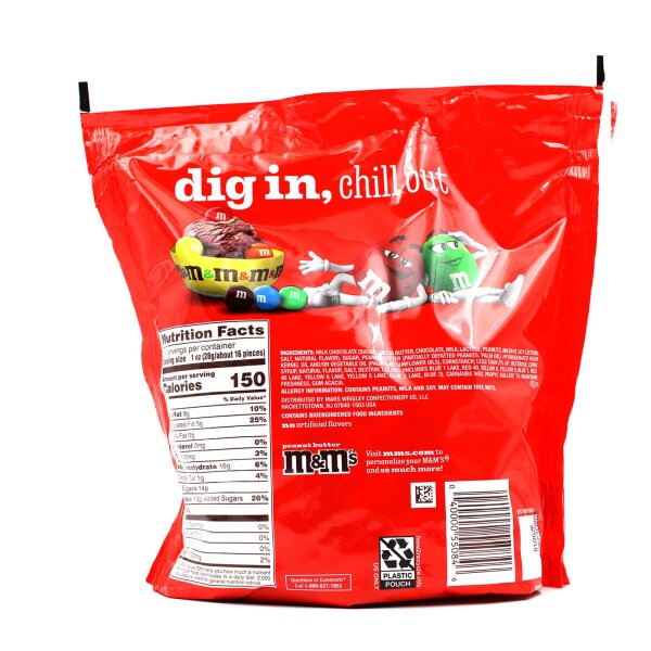M&M’s Peanut Butter Party Size 963,9 g – Schokolinsen mit Erdnussbutterfüllung