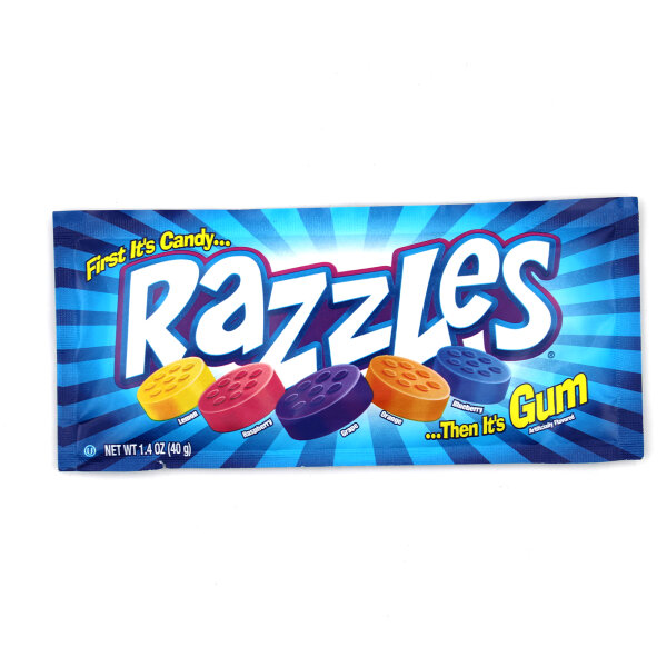 Razzles Original – Bonbon & Kaugummi in einem (40 g)