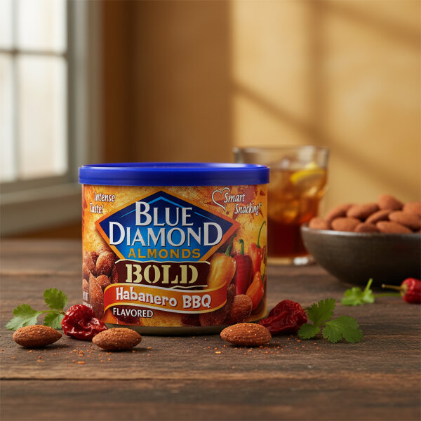 Blue Diamond Bold Mandeln – Habanero BBQ, 170g Dose