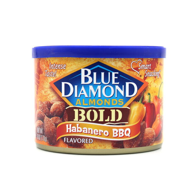 Blue Diamond Bold Mandeln – Habanero BBQ, 170g Dose