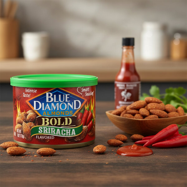 Blue Diamond Bold Sriracha Mandeln 170 g – Würzig-scharfer Snack