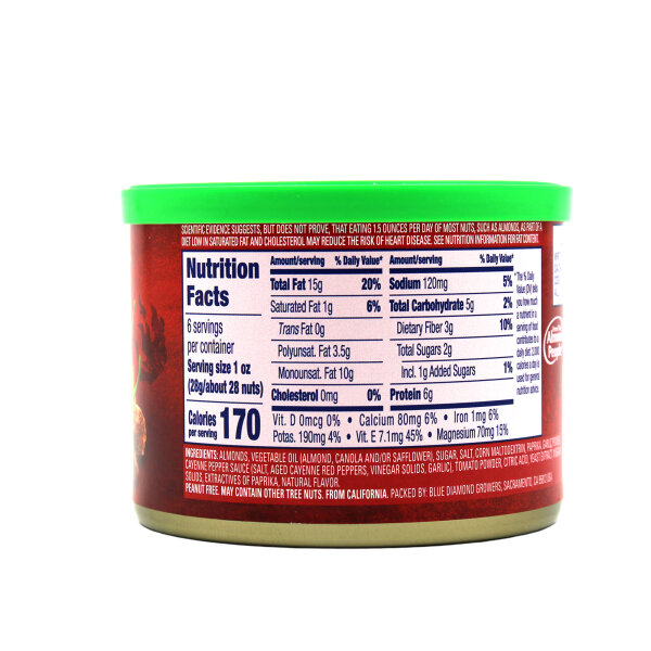 Blue Diamond Bold Sriracha Mandeln 170 g – Würzig-scharfer Snack