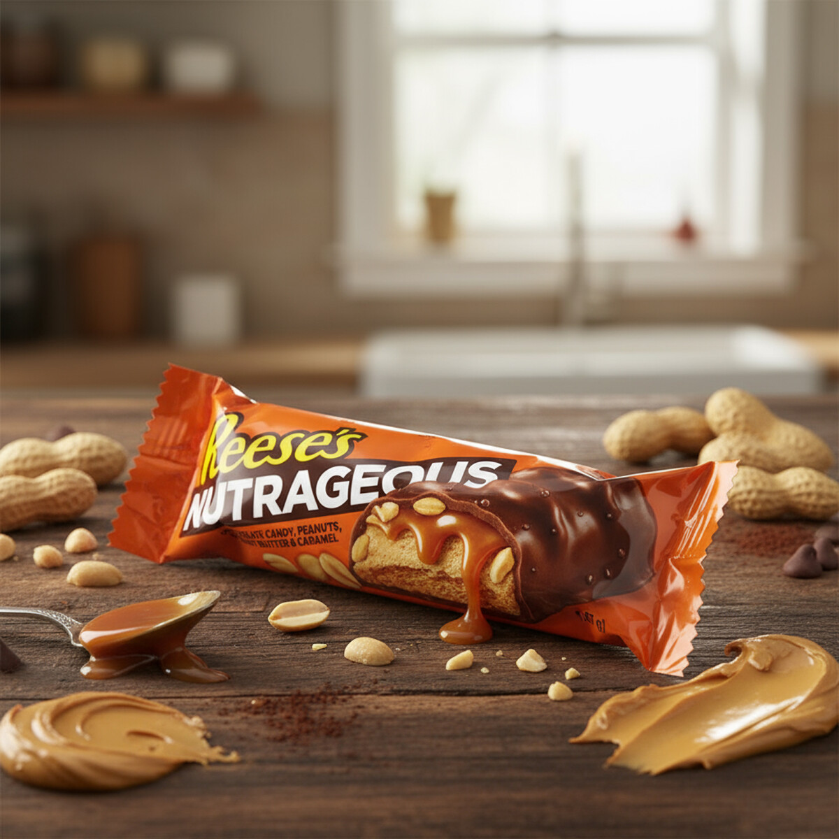 Reese’s Nutrageous Riegel 47 g – Schokolade,...