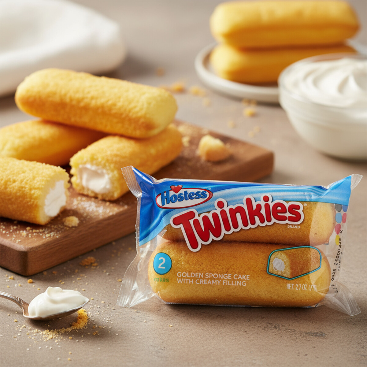 Hostess Twinkies 77 g (2 Stück) – Goldene...