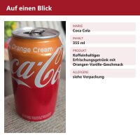 Coca Cola Orange Cream 355 ml