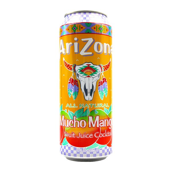 AriZona Mucho Mango 650 ml – alkoholfreies Mango-Erfrischungsgetränk