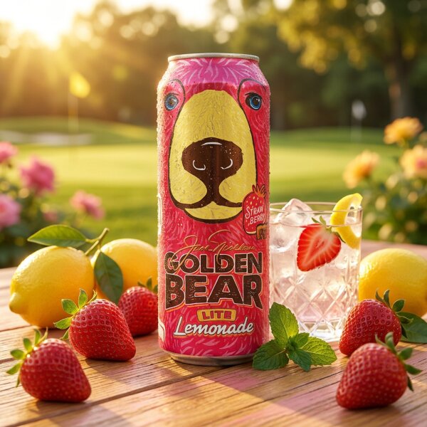 AriZona Golden Bear Strawberry Lemonade Lite 650ml – US-Drink