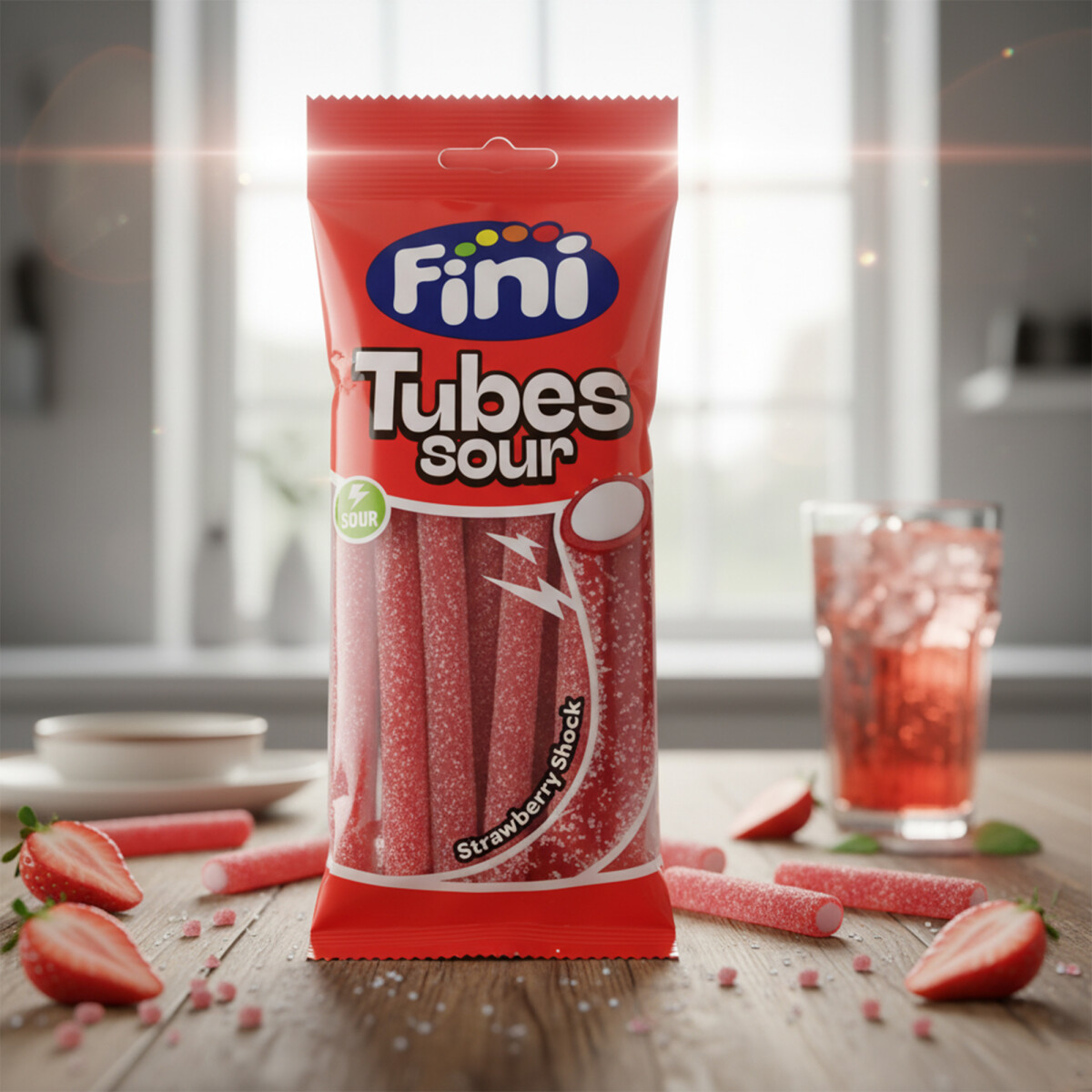Fini Tubes Sour Strawberry Shock – Saure...