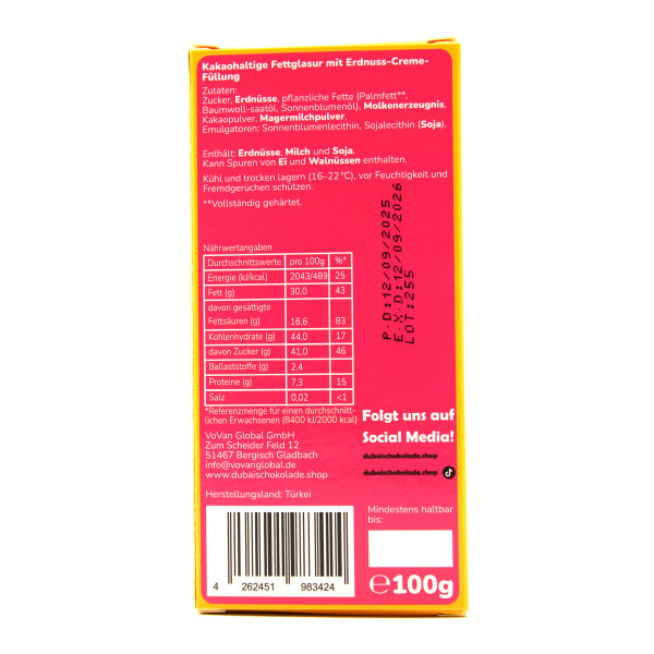 Craved Los Bubos Creamy Peanut 100g Monster Edition