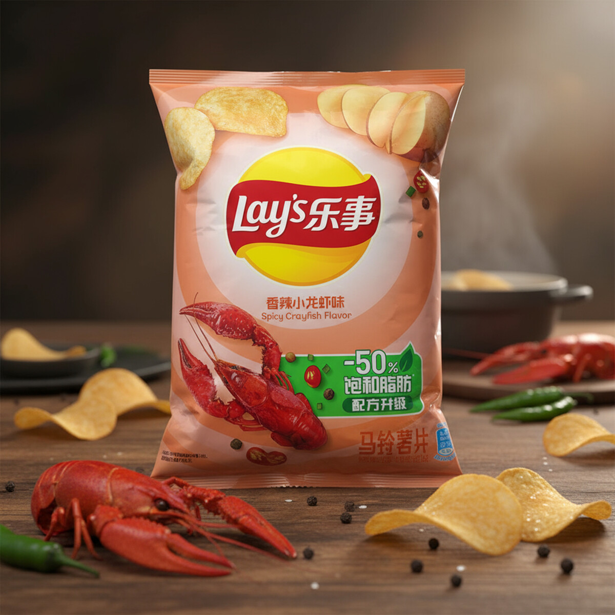 Lay’s Chips Spicy Crayfish Geschmack – 70 g...