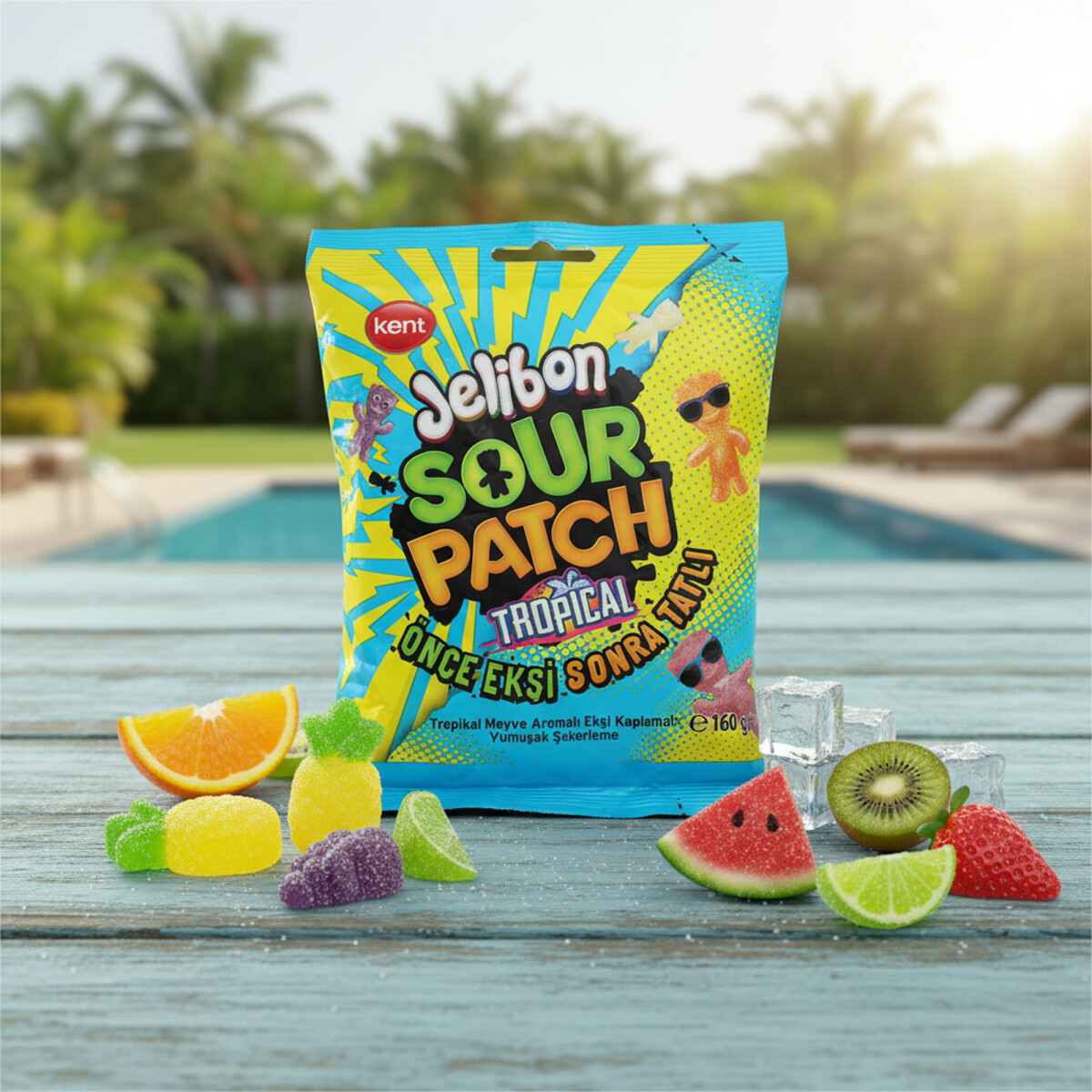 Sour Patch Tropical 160 g – Fruchtgummi mit...