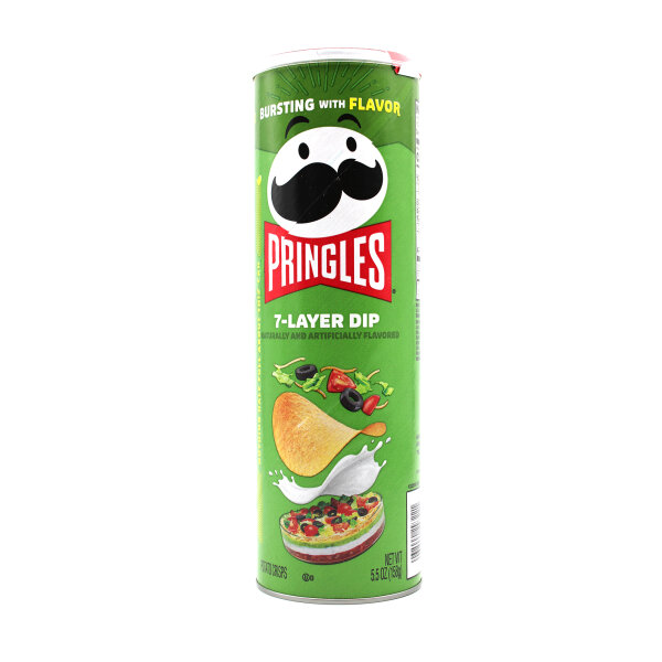 Pringles 7-Layer Dip Chips 156 g – Würziger Tex-Mex Geschmack | Limitierte Edition