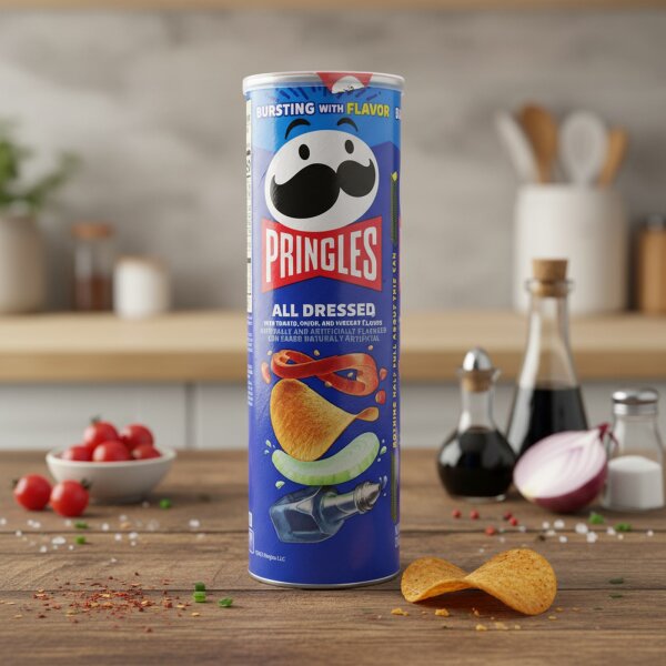 Pringles All Dressed Chips 156 g – würzig, tomatig & knusprig