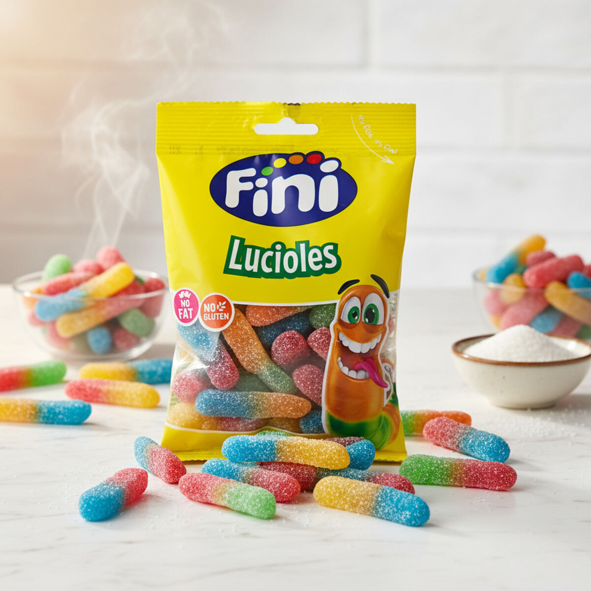 Fini Lucioles Fruchtgummis sauer 90 g – bunte saure...