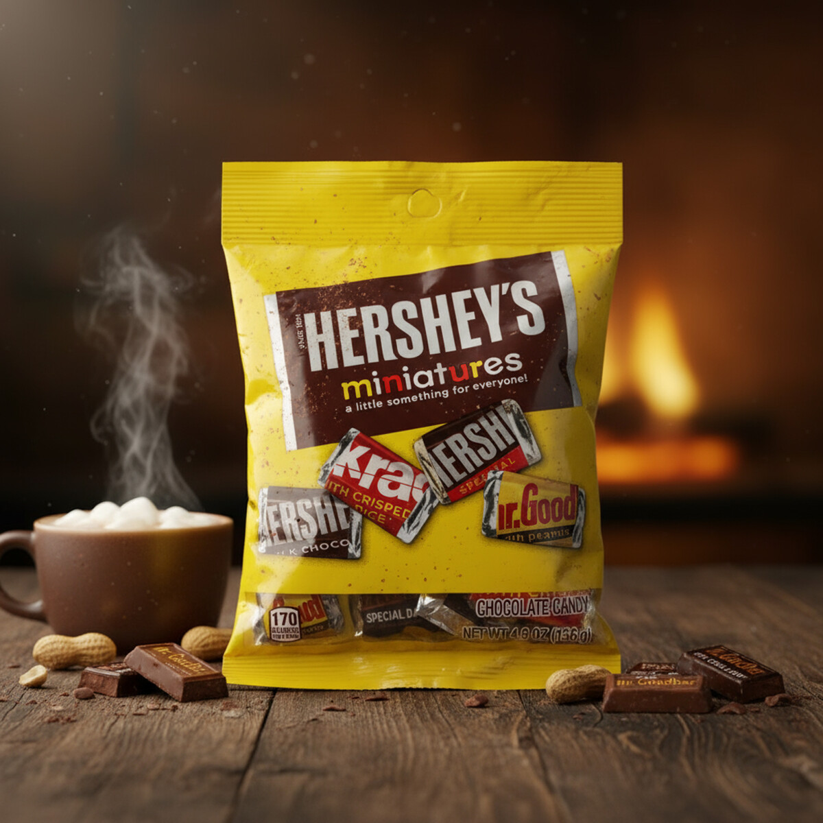 Hershey’s Miniatures Assorted Chocolate Candy 136 g...