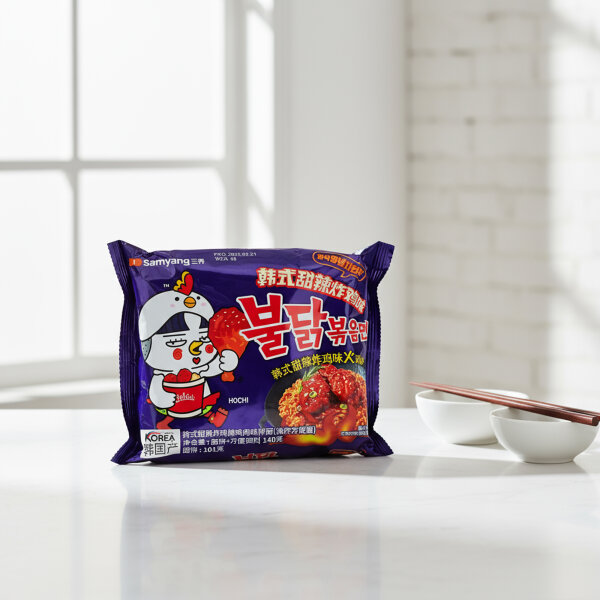 Samyang Buldak Sweet & Spicy Ramen 140 g – Koreanische scharfe Nudeln, halal