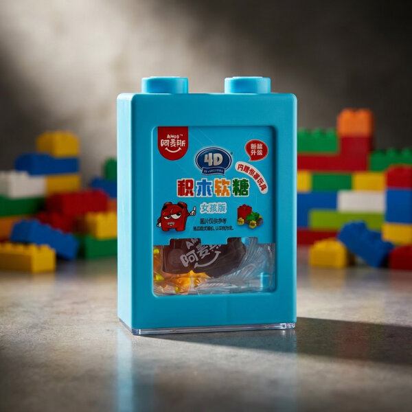 AMOs 4D Baustein-Gummis mit Fruchtgeschmack 35g aus China