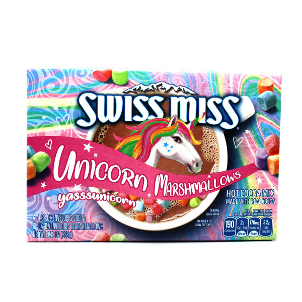 Swiss Miss Unicorn Marshmallows 268 g – Kakao mit bunten Marshmallows