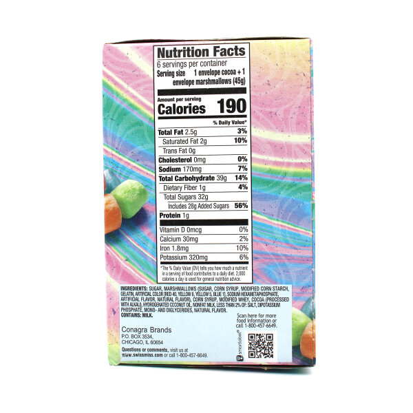 Swiss Miss Unicorn Marshmallows 268 g – Kakao mit bunten Marshmallows