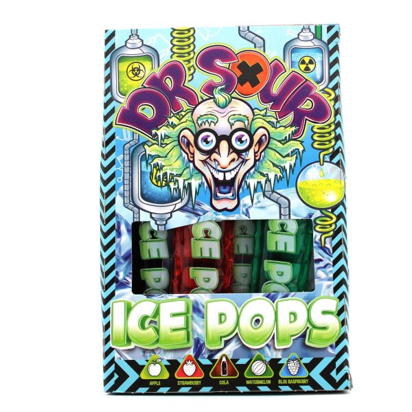 Dr. Sour Ice Pops – Saure Eissticks in 5 Sorten (10x40ml) | Zum Einfrieren