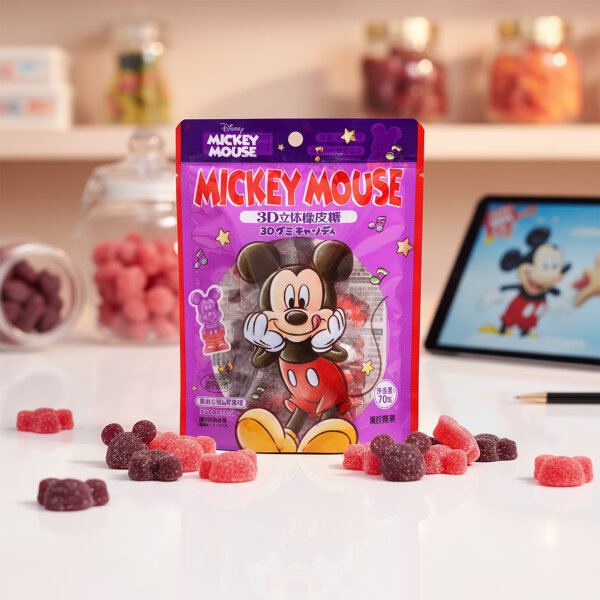 Disney Mickey Mouse 3D Gummies – Traube & Apfel Geschmack (70 g)
