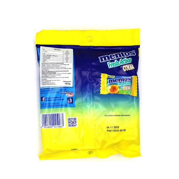 Mentos Fresh Action by Golia – Lemon Honey Flavor mit Vitamin C (100,8 g)