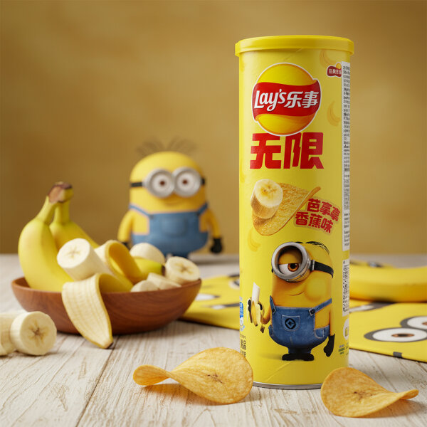 Lay’s Minions Banana Chips – Banane Snack – 90 g Dose