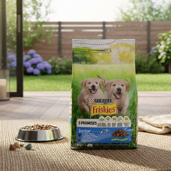 Purina Friskies Junior Huhn, Gemüse & Milch Hundefutter 1,5 kg