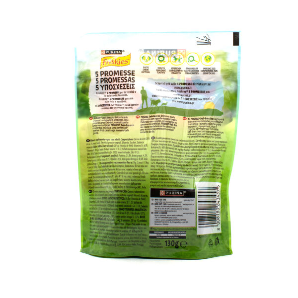 Friskies Deli Bon Rinder-Snacks für Hunde 130 g – Purina Hundeleckerli