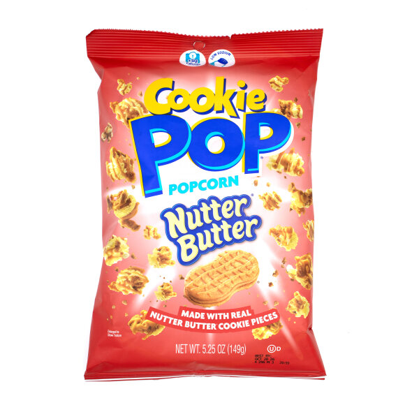 Cookie Pop Nutter Butter Popcorn 149 g – süß & crunchy