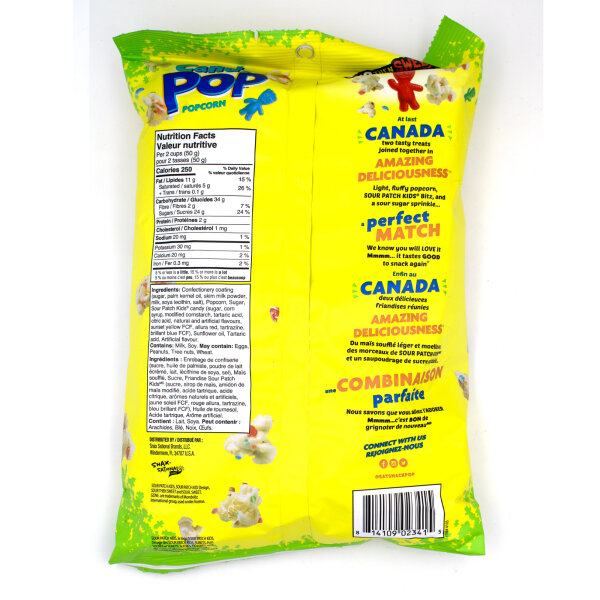 Candy Pop Sour Patch Kids Popcorn 149 g – süß & sauer