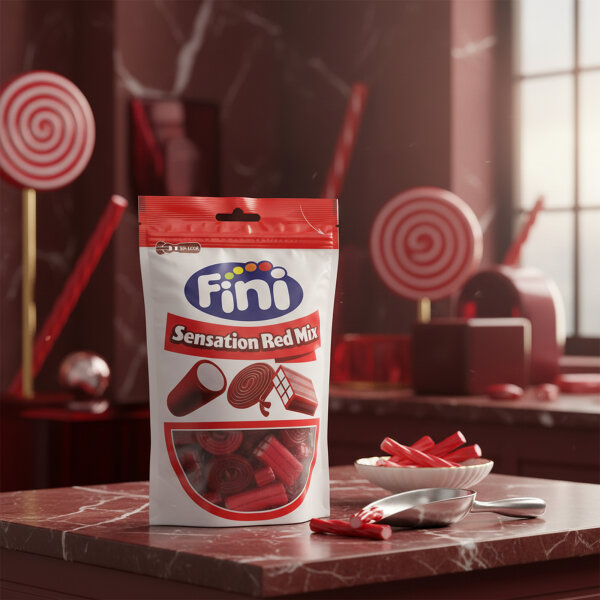 Fini Sensation Red Mix 165g – Fruchtgummi & Lakritz-Mix