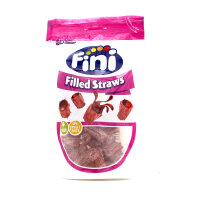 Fini Filled Straws 165g – Saure Erdbeer-Fruchtgummis