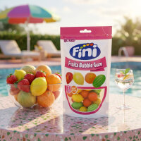 Fini Fruits Bubble Gum 165g – Frucht-Kaugummis mit...