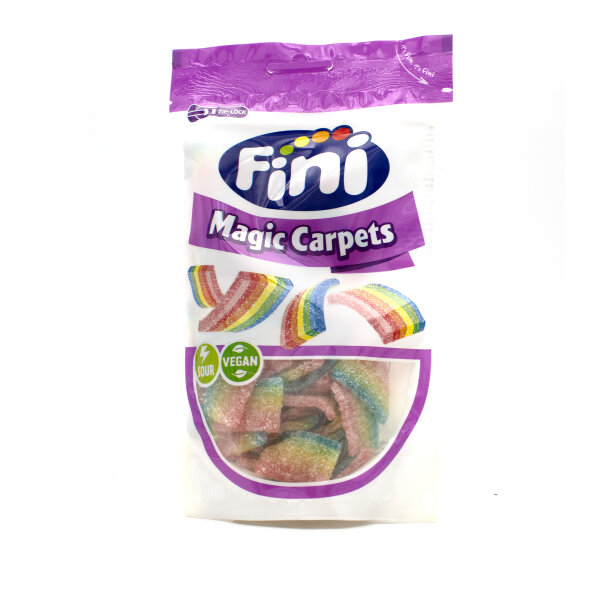 Fini Magic Carpets 165g – Saure Regenbogen-Streifen (Vegan)