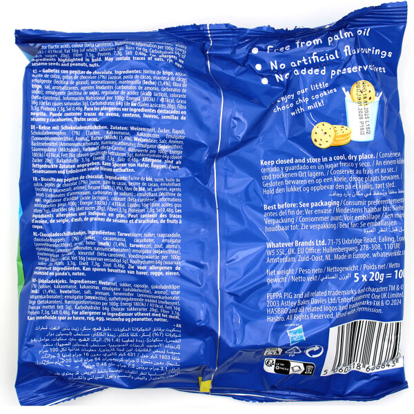 Peppa Pig Little Choco Chip Cookies – Kinderkekse 100 g