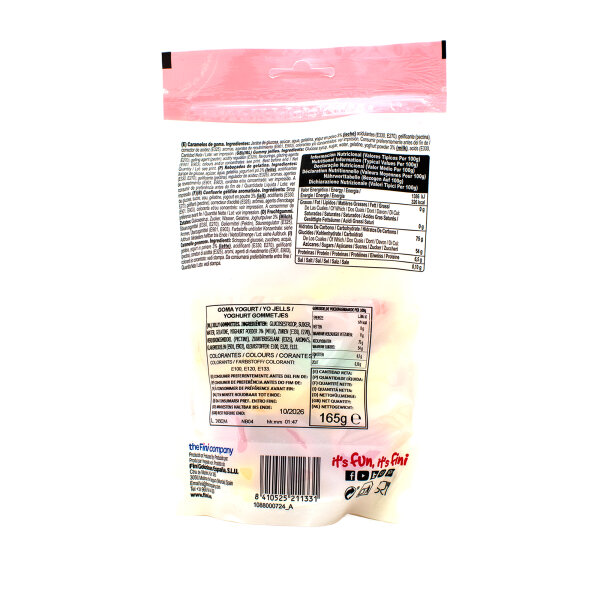 Fini Yogurt Jellies – Fruchtgummis mit Joghurtgeschmack 165 g