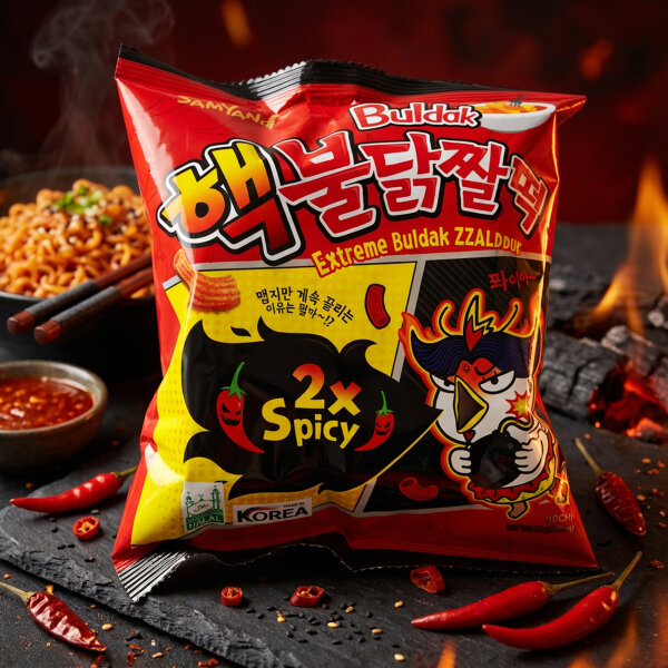 Samyang Buldak Zzaldduk 2x Spicy Chips 80g